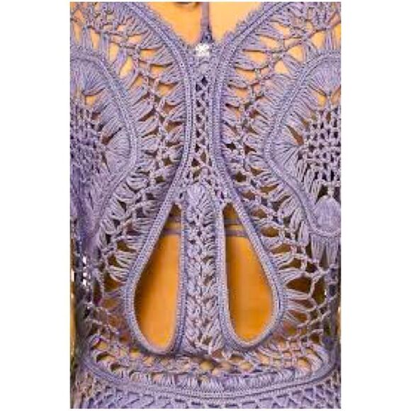 Pilyq Amethyst Crochet Tunic Cover Up Size XS/S - Picture 3 of 9
